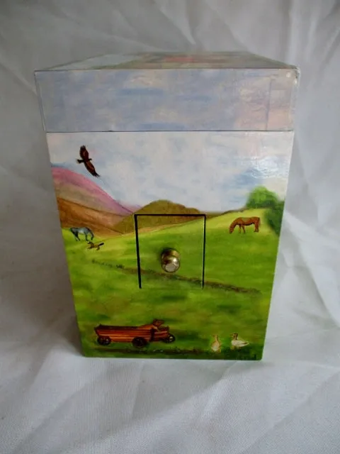 ENCHANTMINTS HORSE RANCH MY OLD KENTUCKY HOME Jewelry Music BOX Case