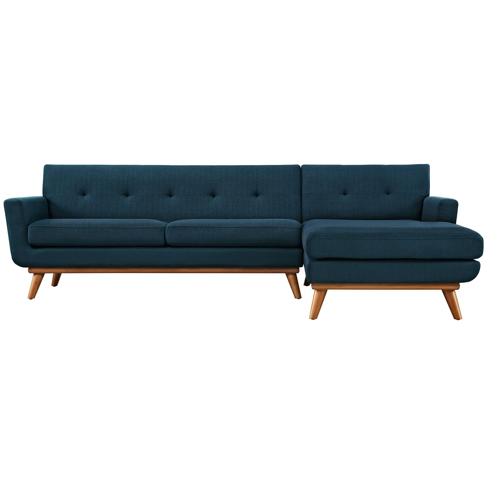 Engage Right-Facing Upholstered Fabric Sectional Sofa