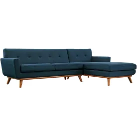 Engage Right-Facing Upholstered Fabric Sectional Sofa