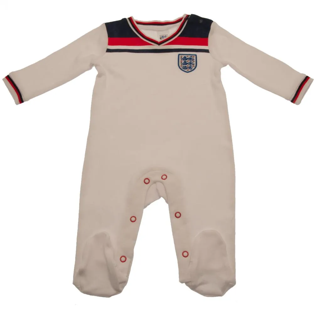 England FA Sleepsuit 82 Retro 12-18 Mths