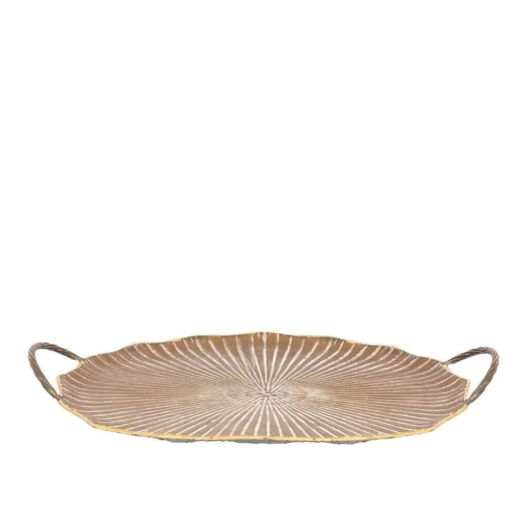 Faux Large Lotus Leaf Tray