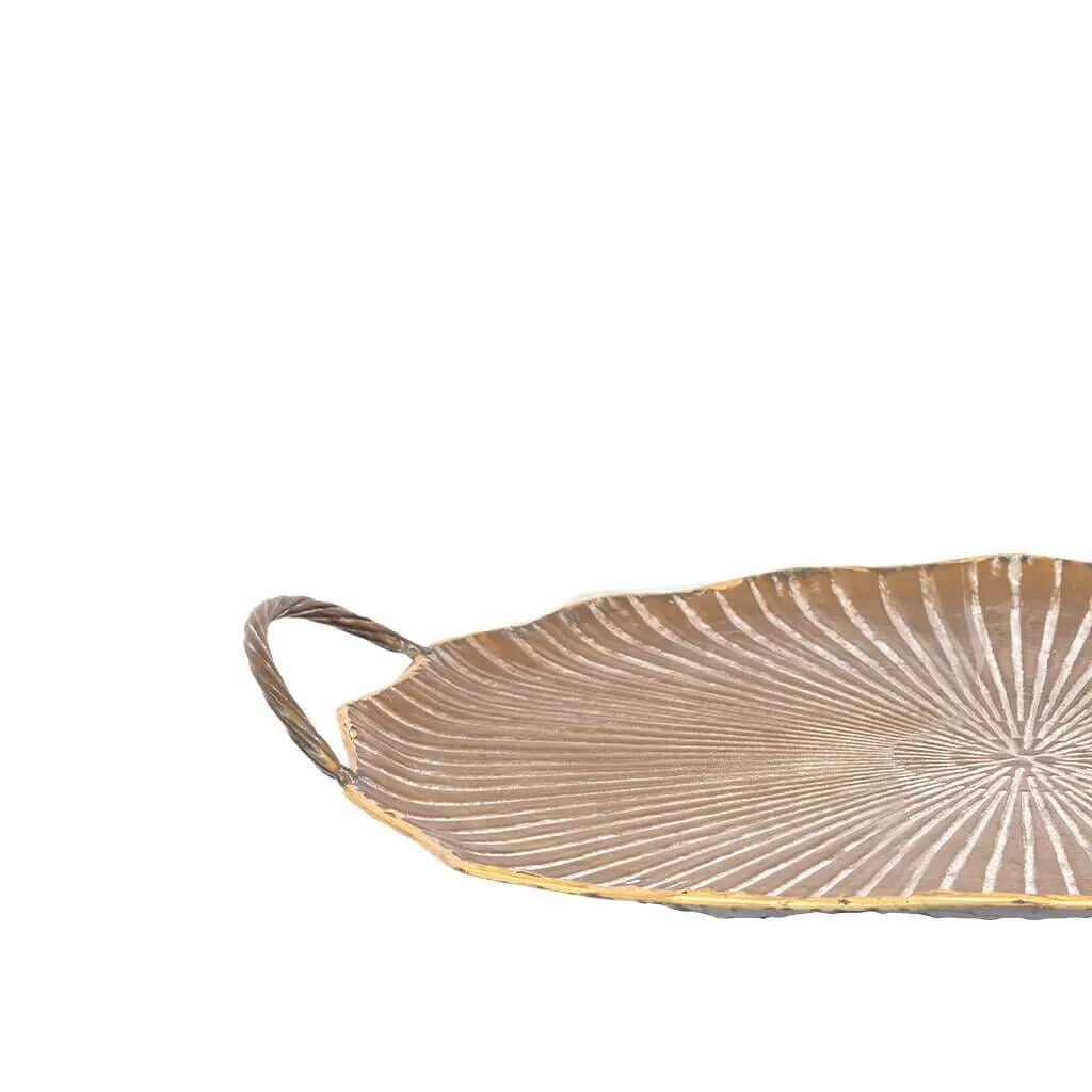 Faux Large Lotus Leaf Tray