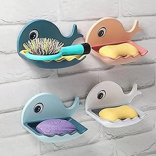 Fish-Shape Soap Dish Holder (Pack of 2)