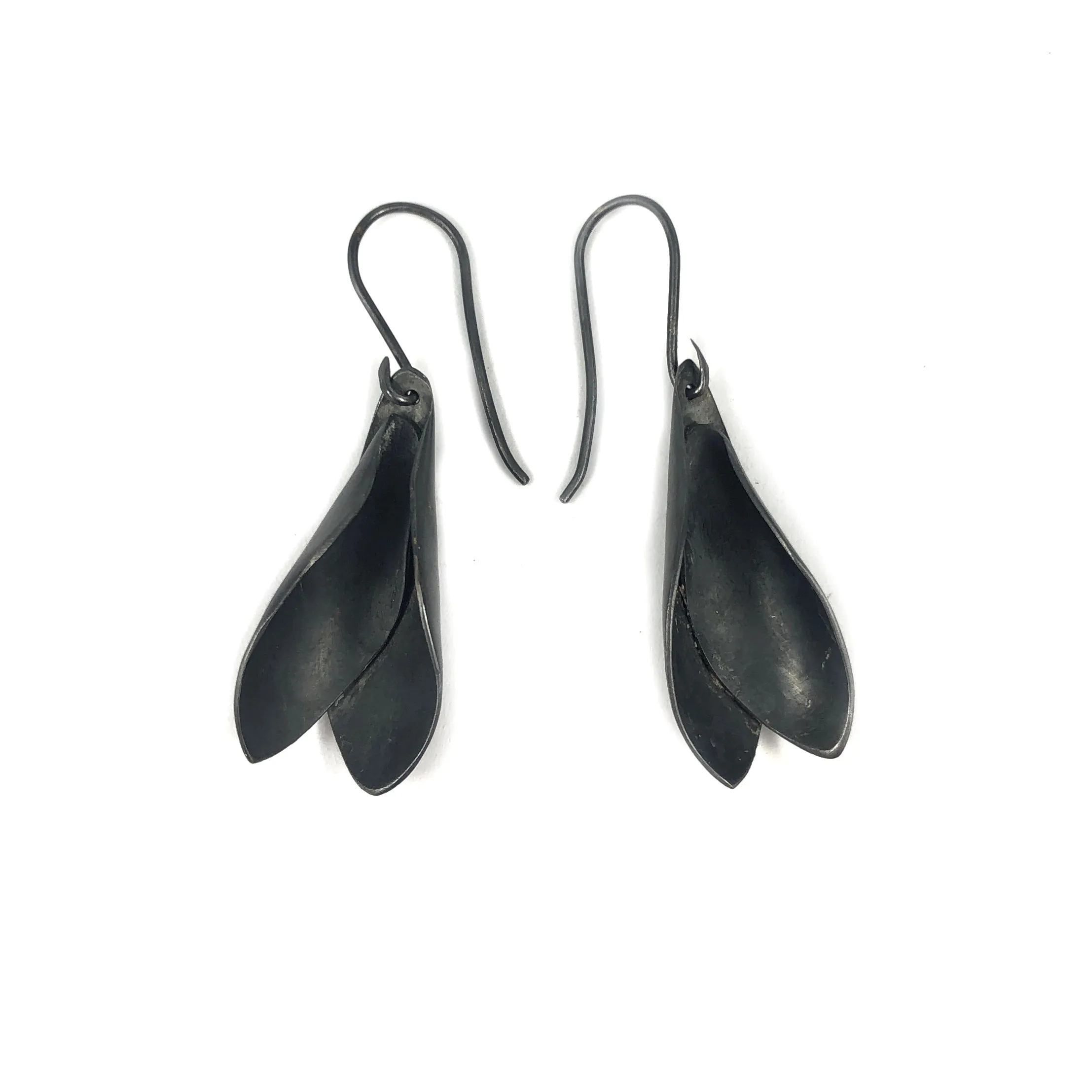 Flower Drop Oxidised Earrings - Sarah Bourke