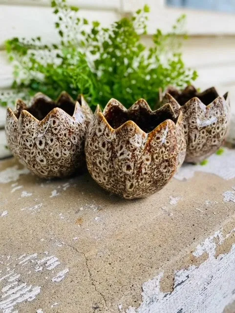 FLOWER SHAPE VOTIVE/PLANTER