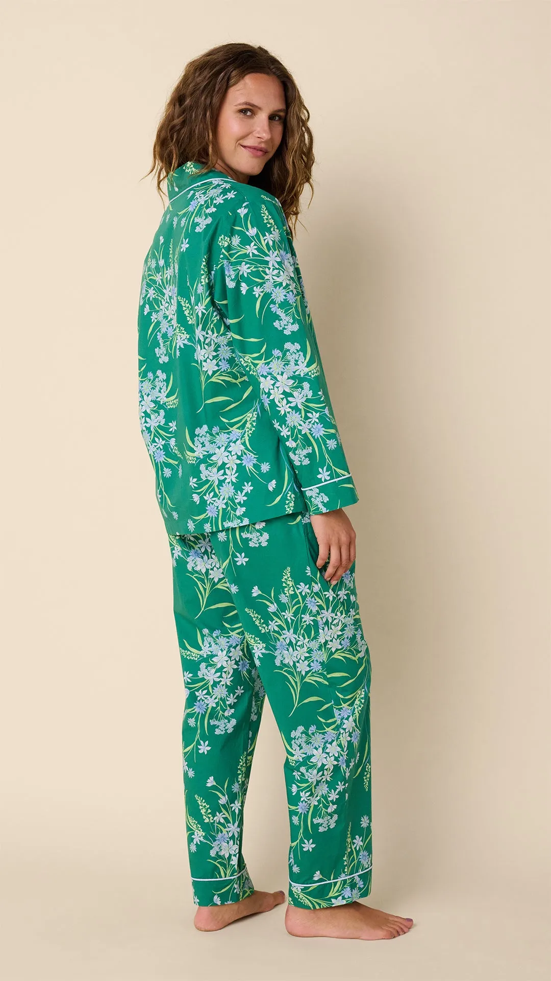 Garden Posy Luxe Pima Long-Sleeved Pajama