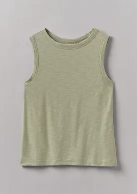 Garment Dyed Organic Cotton Tank Top | Celadon Green