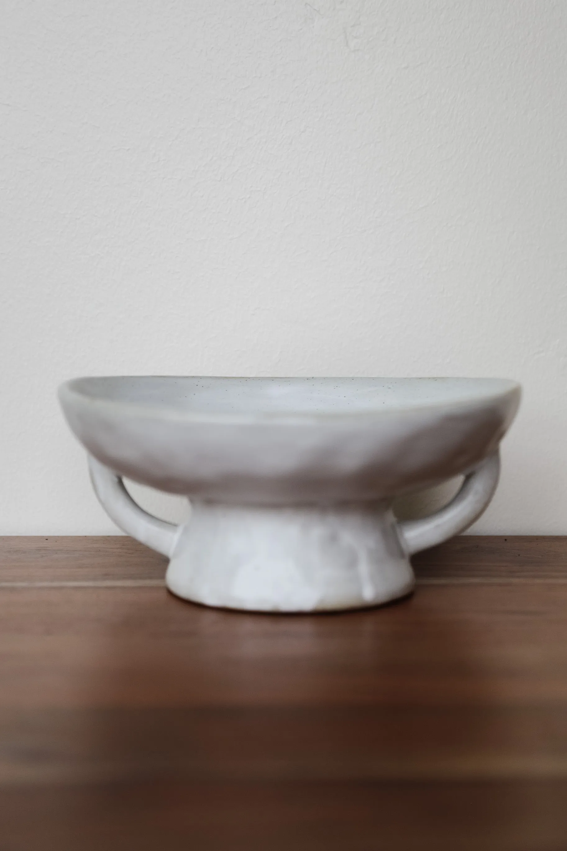 Glazed Pedestal Fruit Bowl