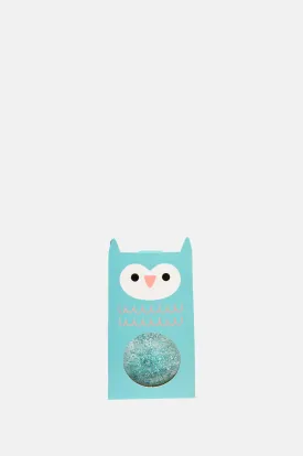 Glitter Bouncy Ball Blue Owl