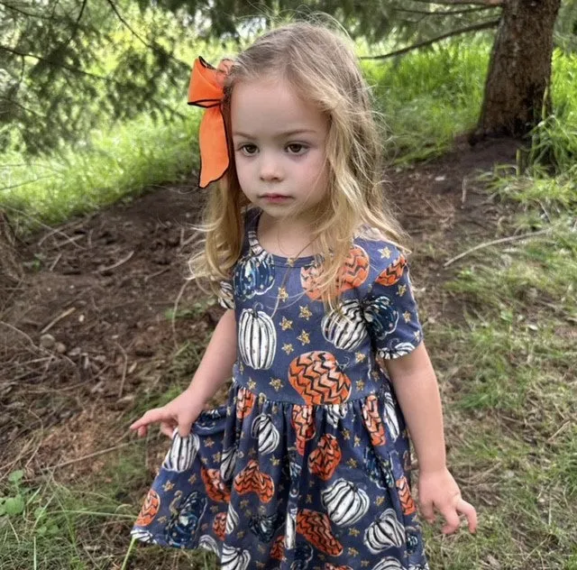 GLITTERY PUMPKINS DRESS