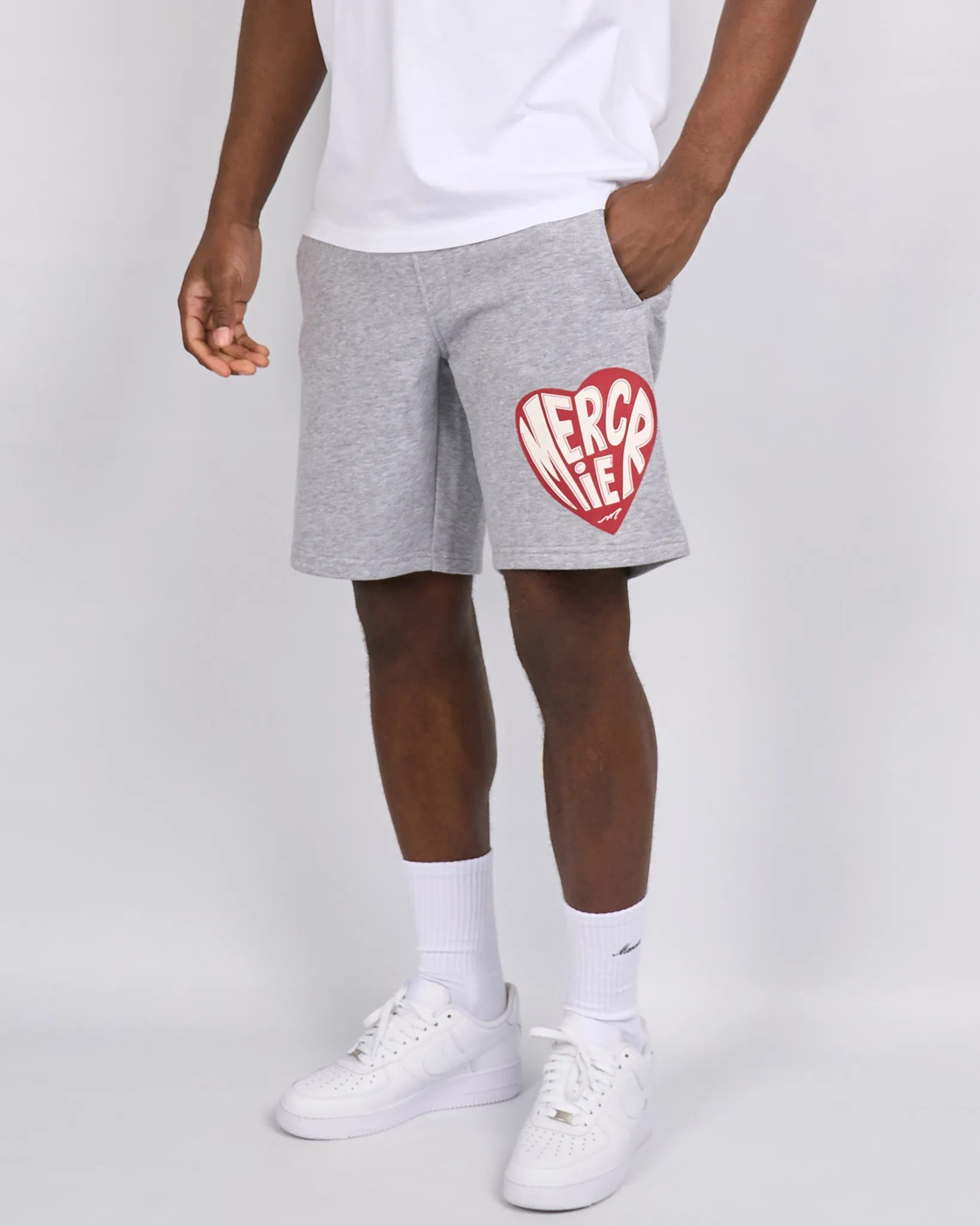 Grey Mercier Heart Shorts