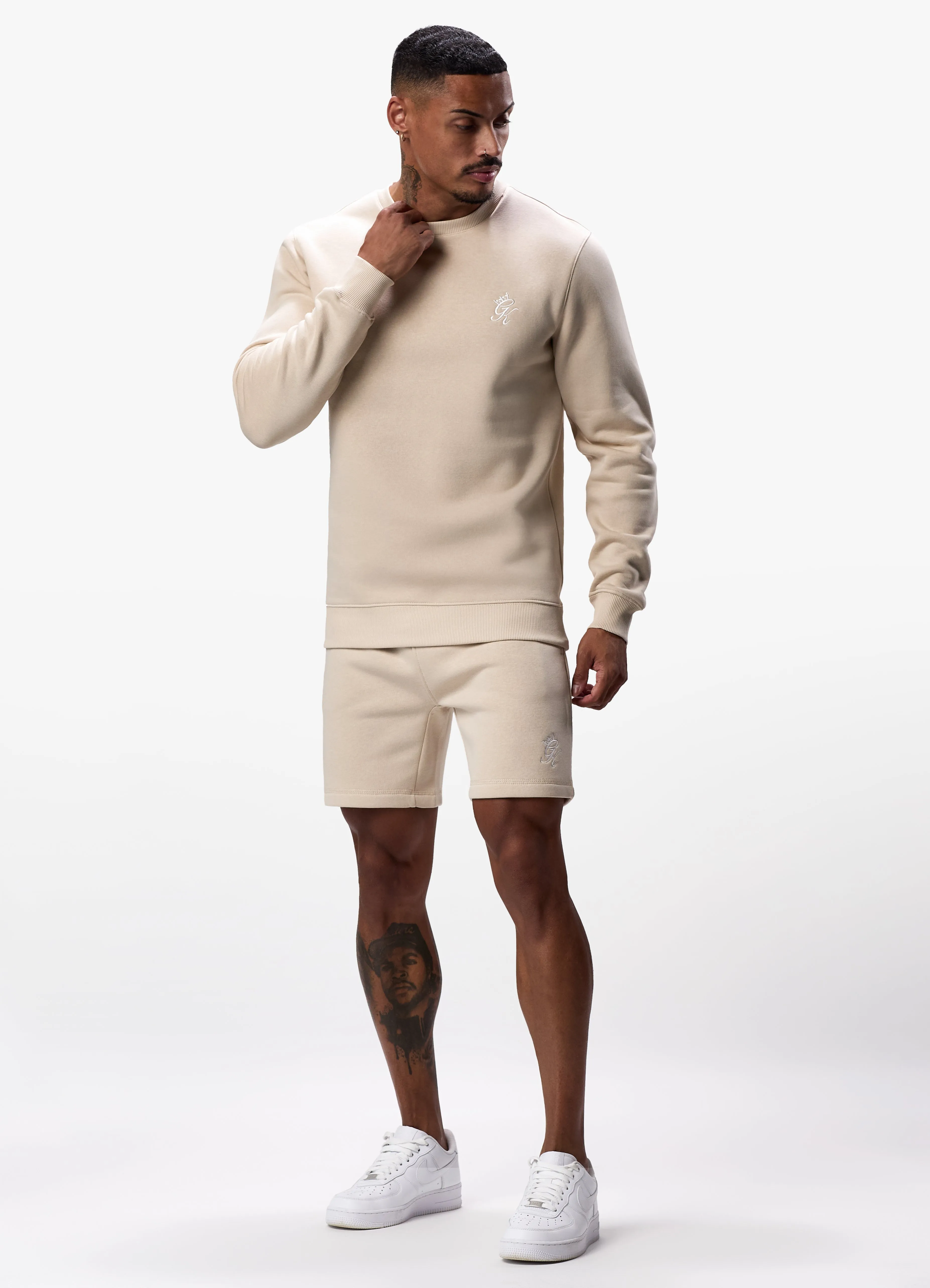 Gym King Fundamental Fleece Short - Light Sand