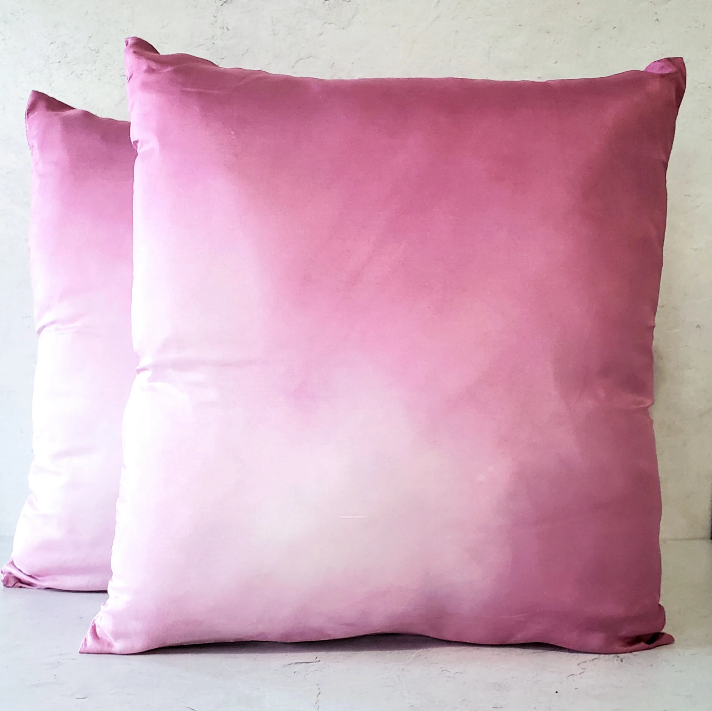 Hand-Dyed Silk Square Pillows by Pat K. Thomas