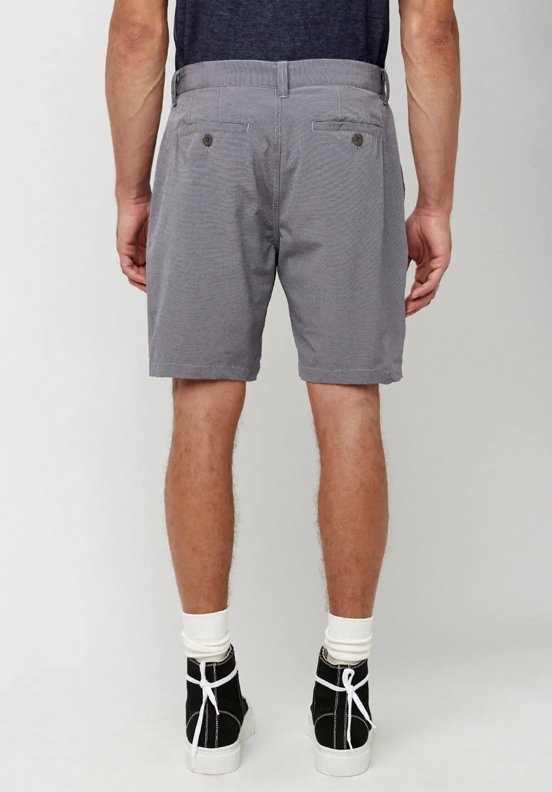 Hanuzo Men's Stretch Shorts in Grey - BM23998