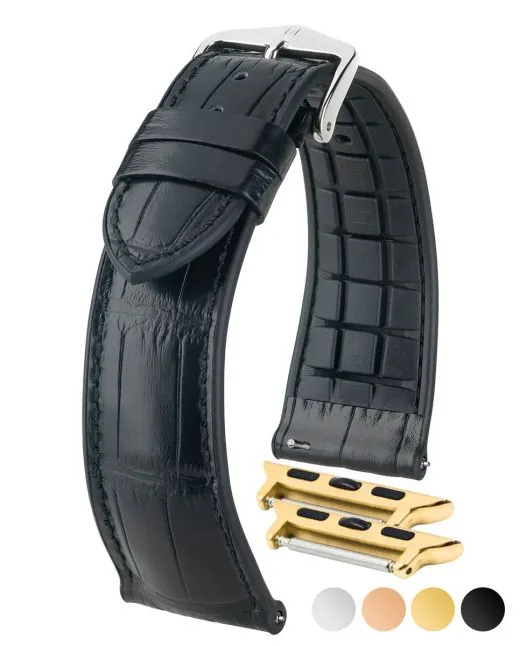 HIRSCH IAN Genuine Alligator Performance Watchband  093 50 07