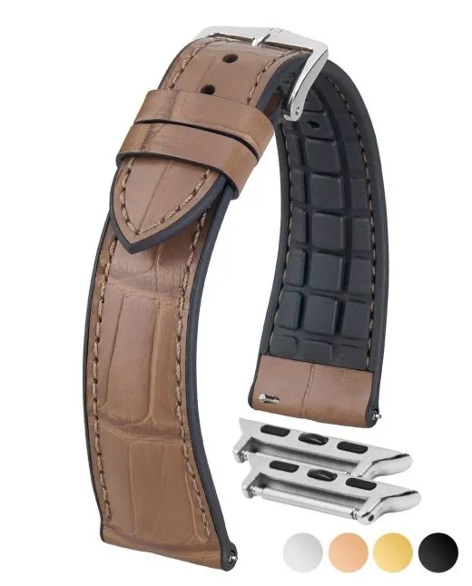 HIRSCH IAN Genuine Alligator Performance Watchband  093 50 07