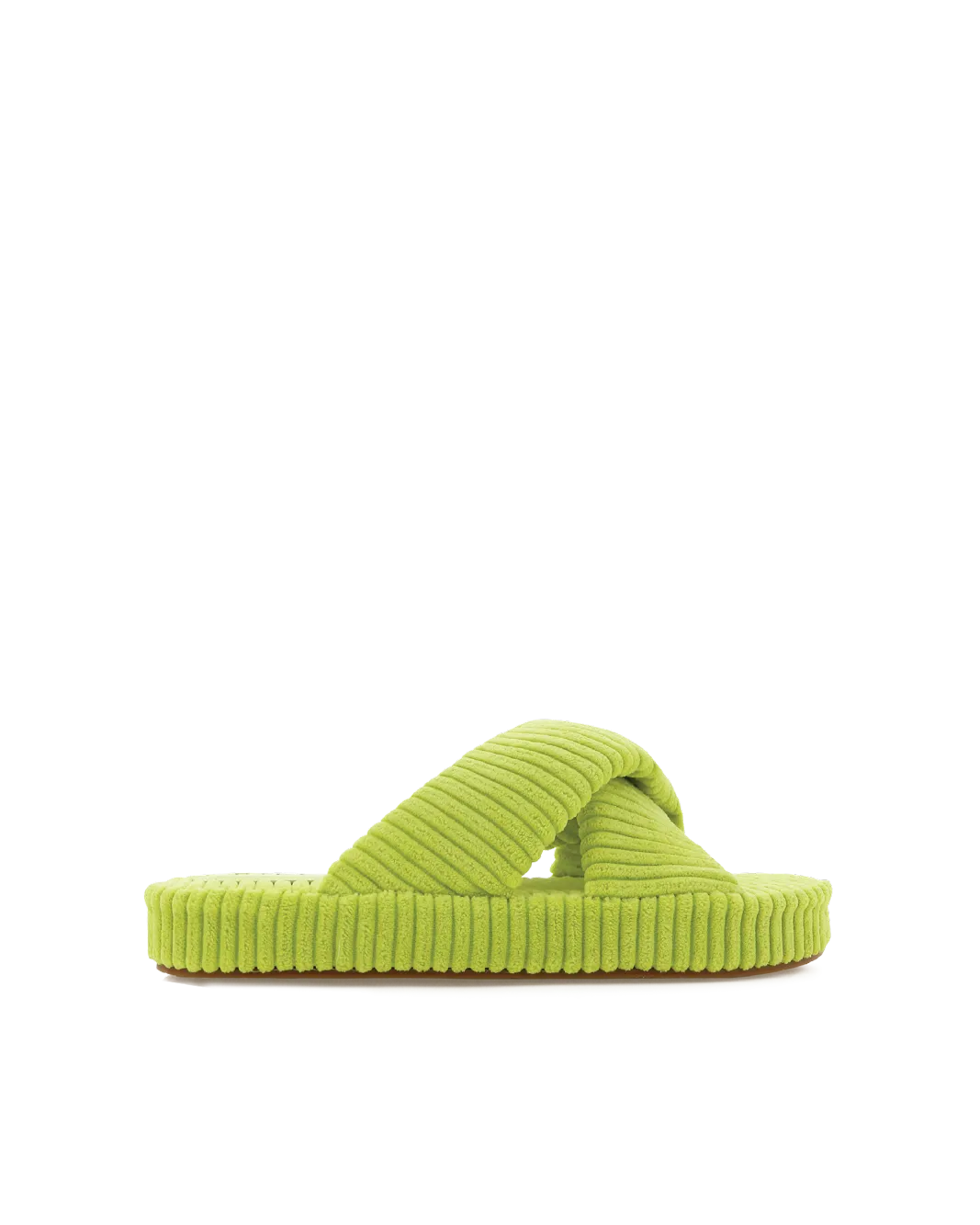 HUXLEY - LIME RIBBED TERRY