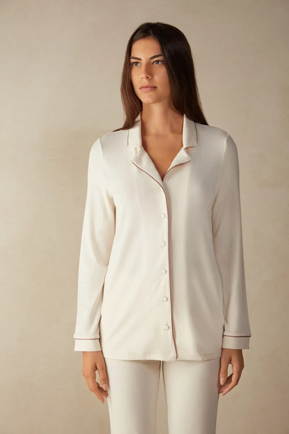 Intimissimi pajama shirt, ecru