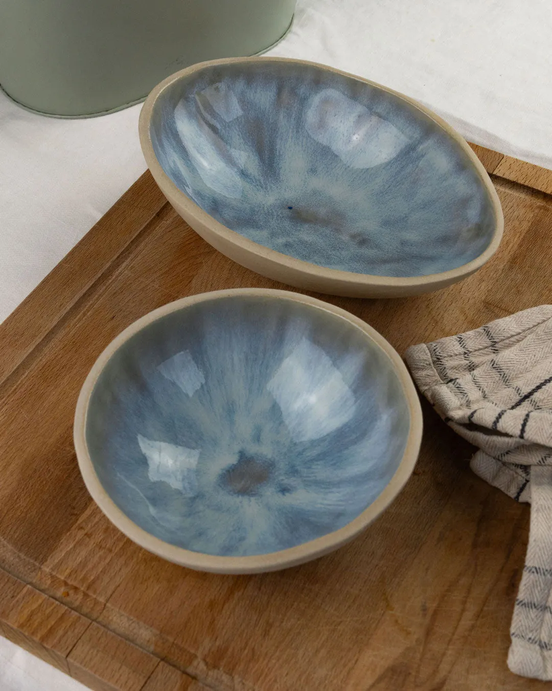 Iridescent Round Irregular Bowl