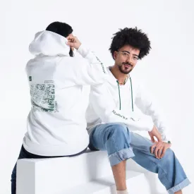 Jameson White Bow St. Map Hoodie