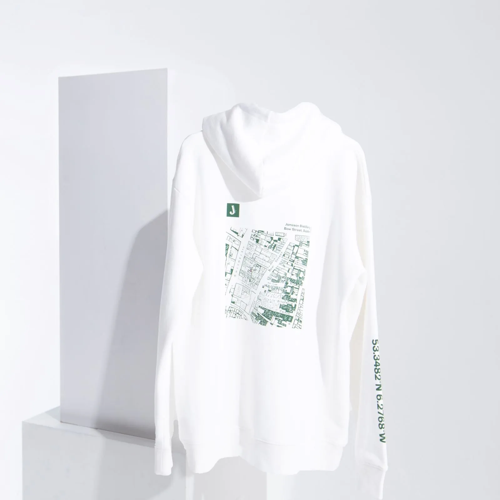 Jameson White Bow St. Map Hoodie