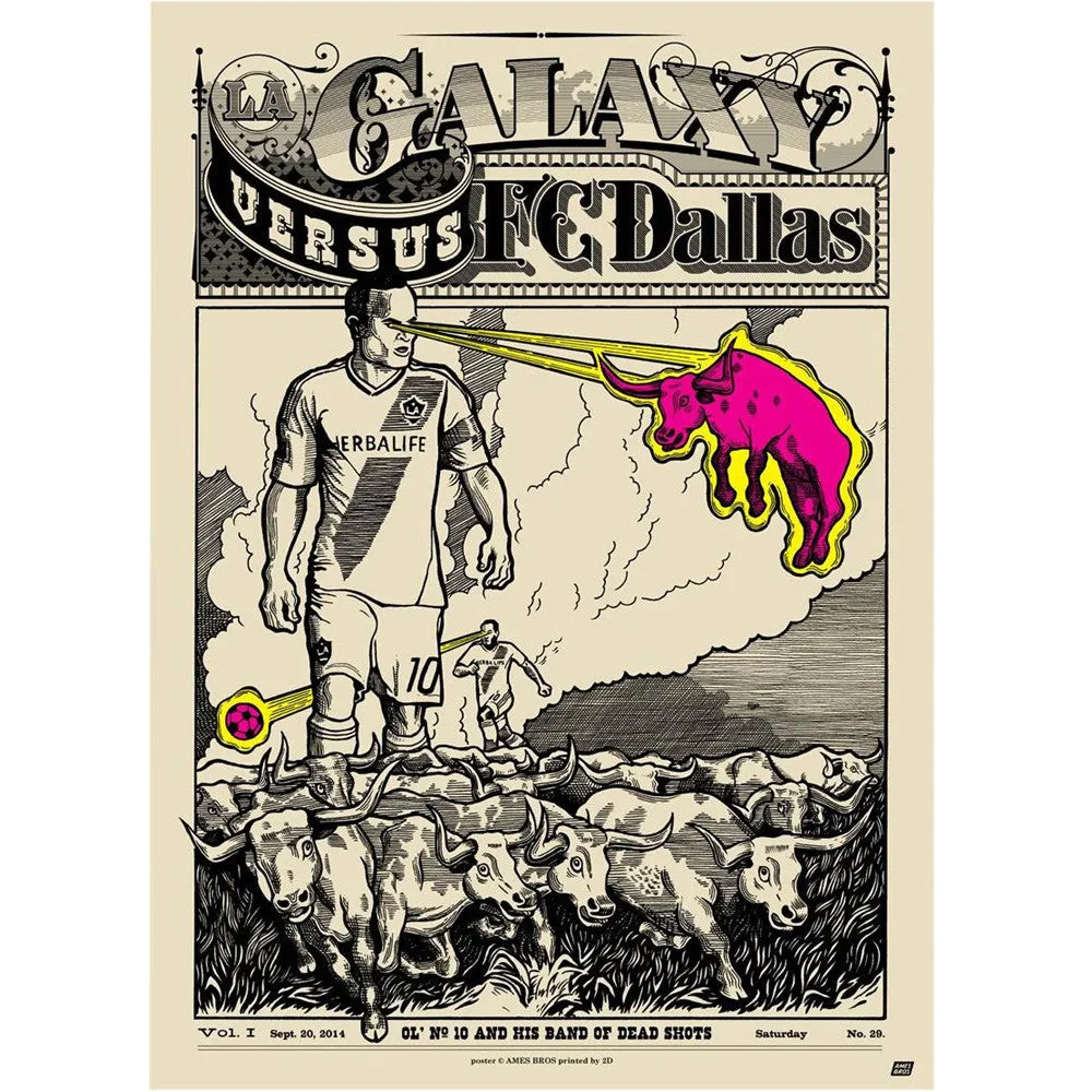 LA Galaxy "Commemorative Match Day Poster Series" 4-Pack