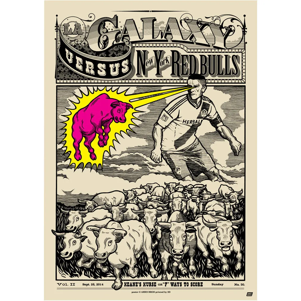 LA Galaxy "Commemorative Match Day Poster Series" 4-Pack