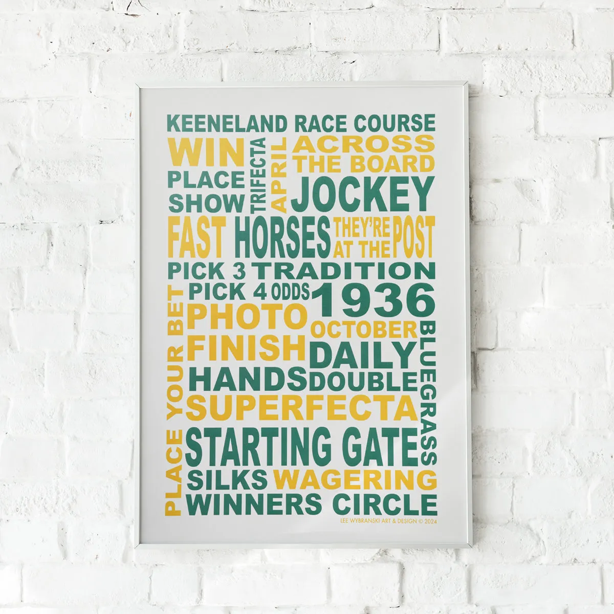 Lee Wybranski Keeneland Back 9 Print