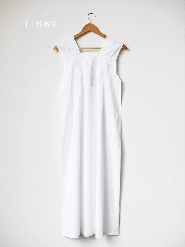 Libby White Nightgowns