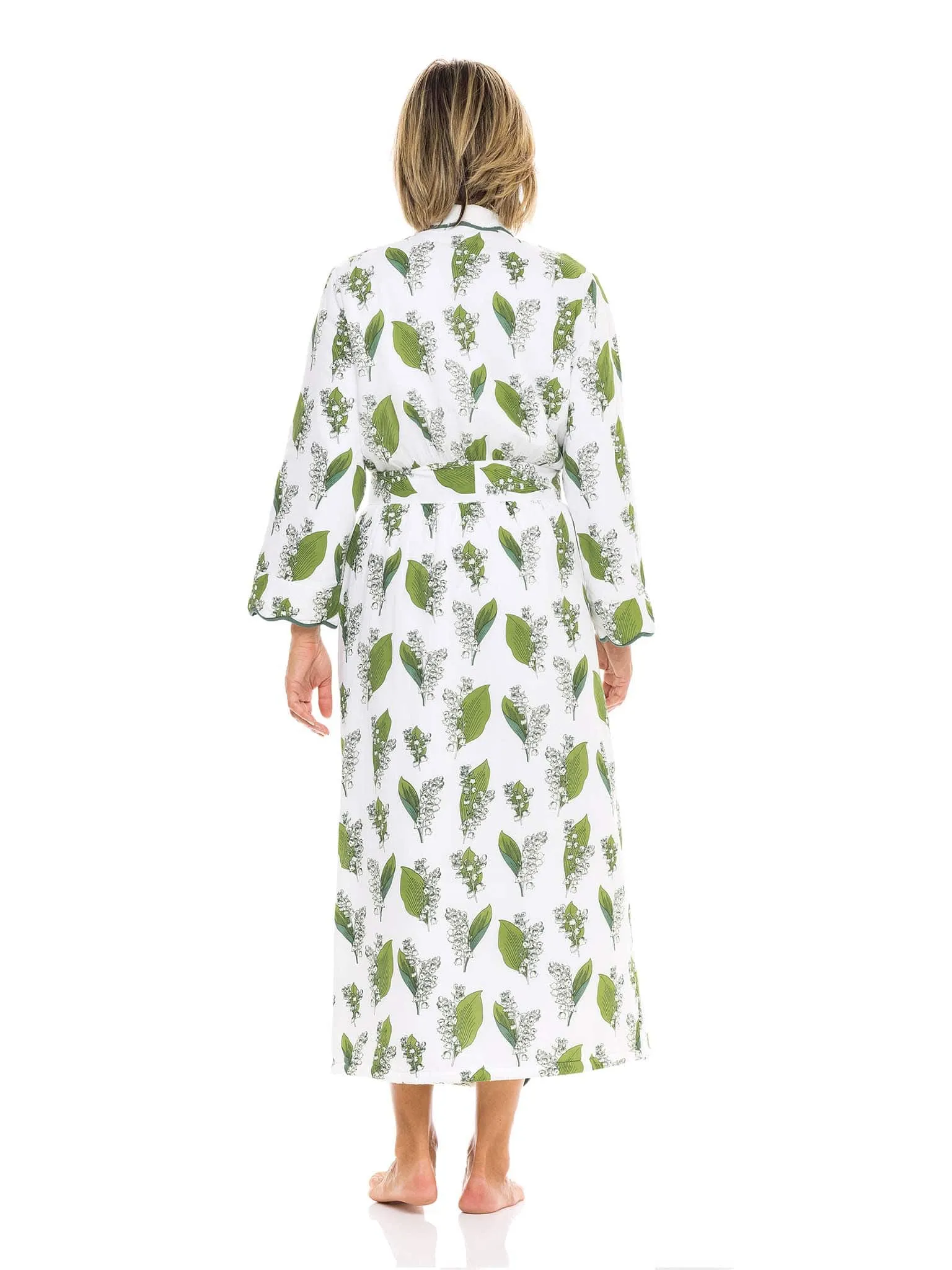 Lily-of-the-valley Fleece Lined Classic Robe