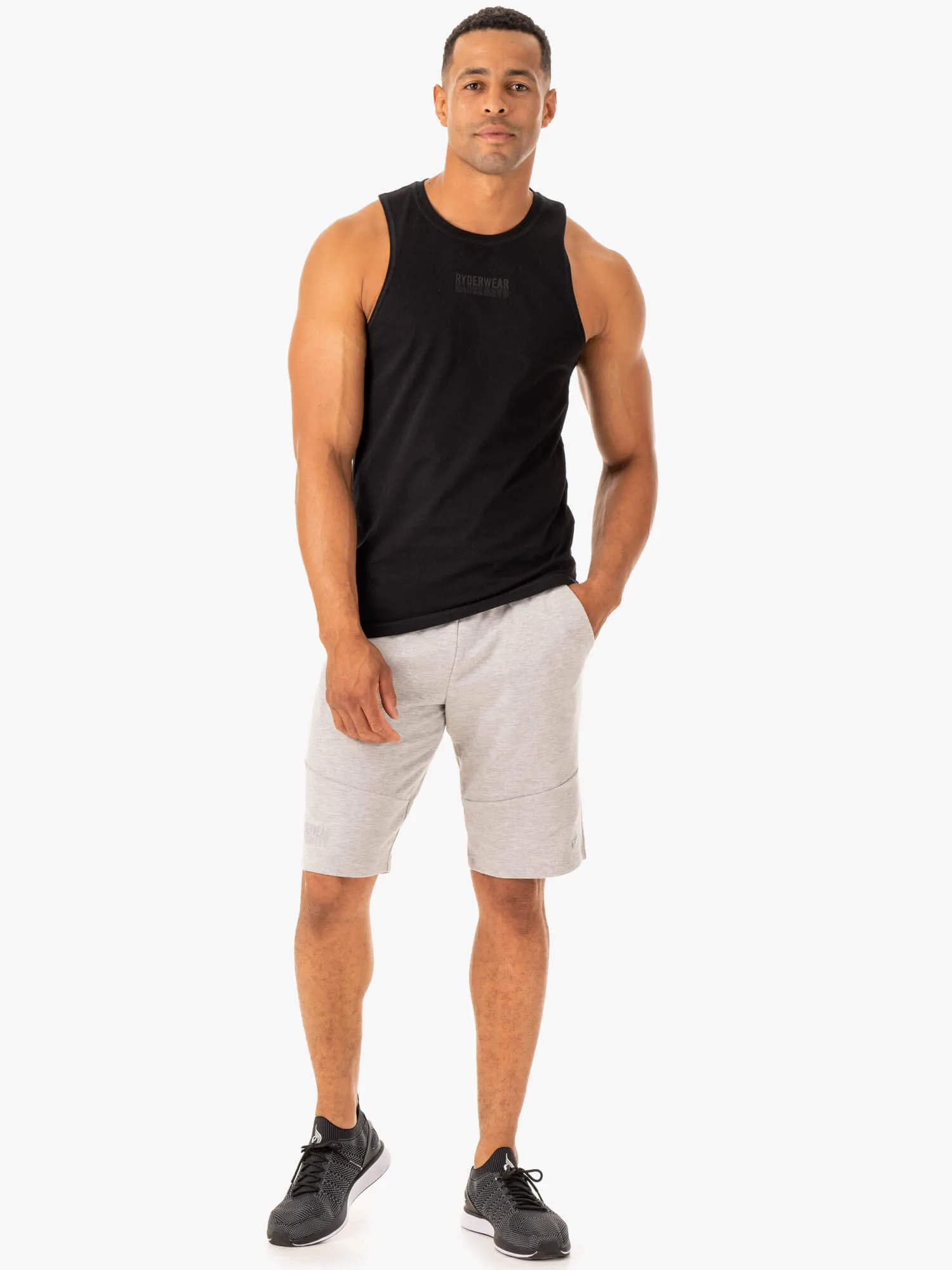 Limitless Track Short - Grey Marl