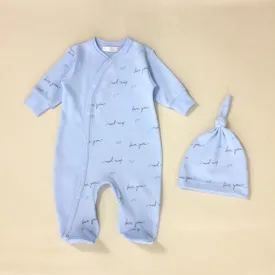 Love You ♥ Blue Layette Set