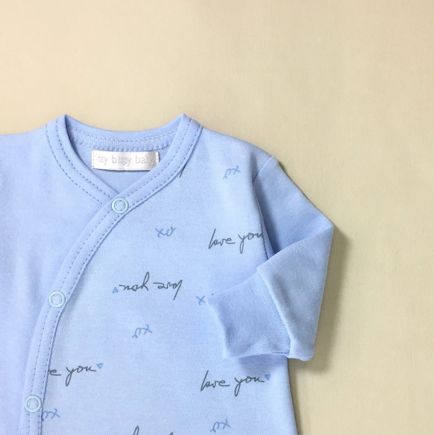 Love You ♥ Blue Layette Set