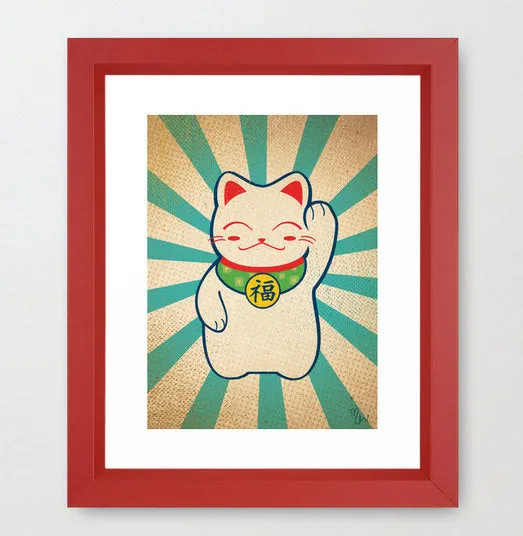 Lucky Cat Art Print