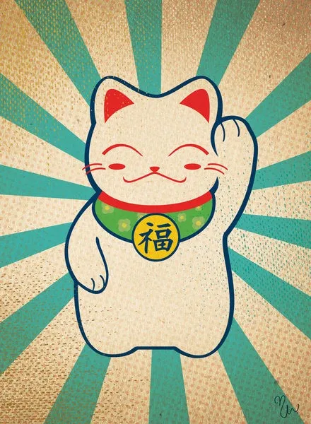 Lucky Cat Art Print