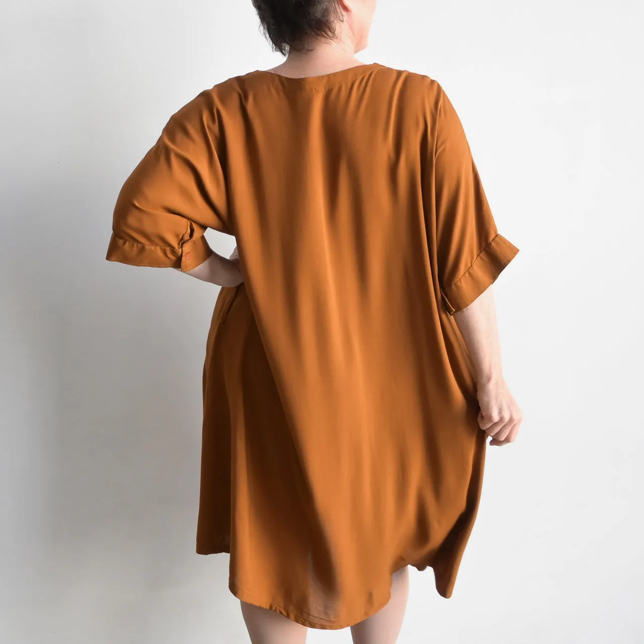 Lucy In The Sky Kaftan Dress - Almond Brown