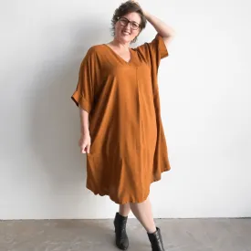 Lucy In The Sky Kaftan Dress - Almond Brown