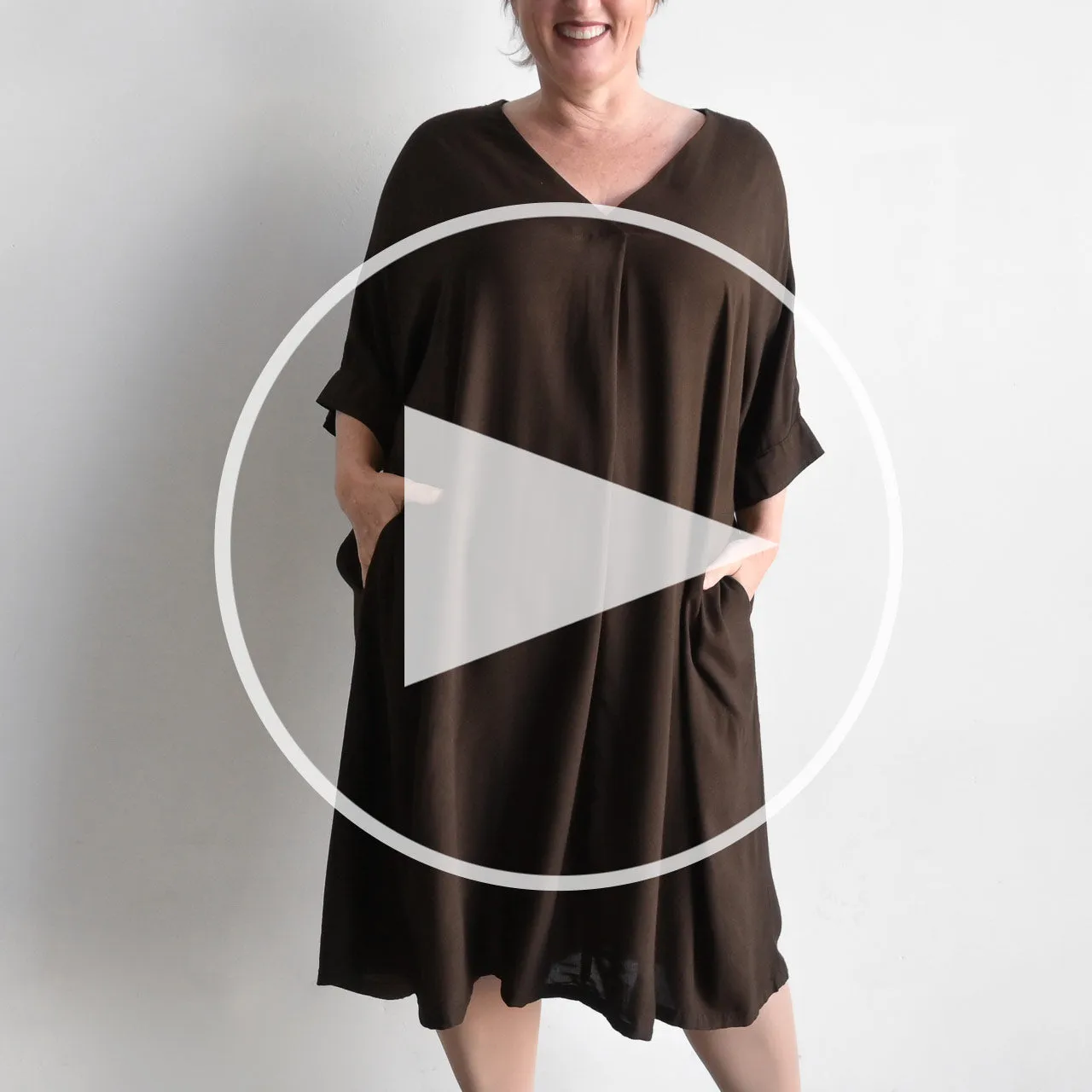 Lucy In The Sky Kaftan Dress - Peppercorn Brown