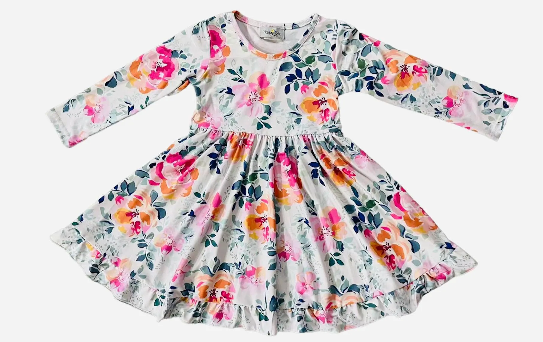 LYANNA FLORAL RUFFLE DRESS