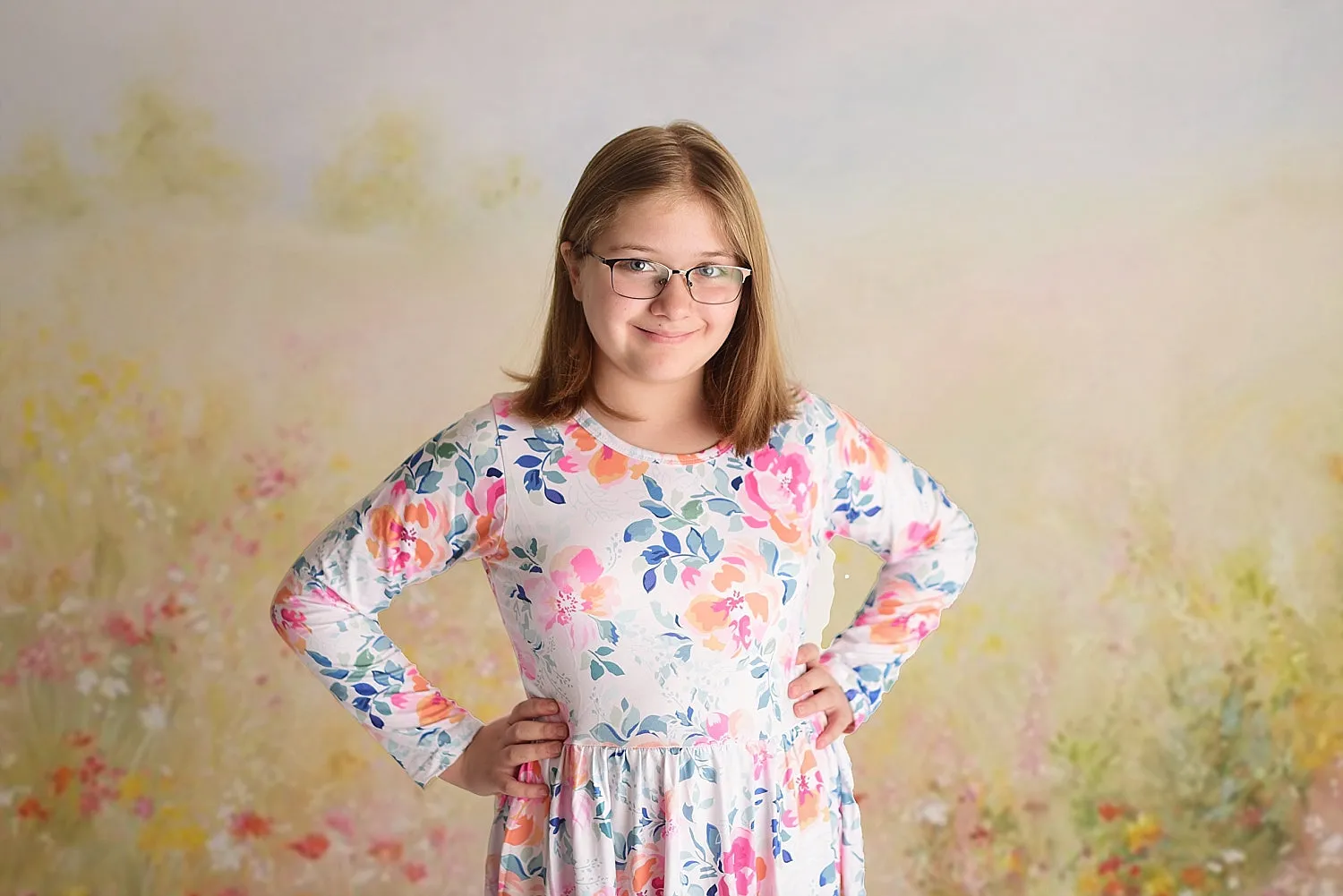 LYANNA FLORAL RUFFLE DRESS