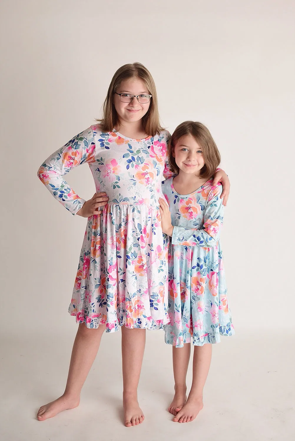 LYANNA FLORAL RUFFLE DRESS