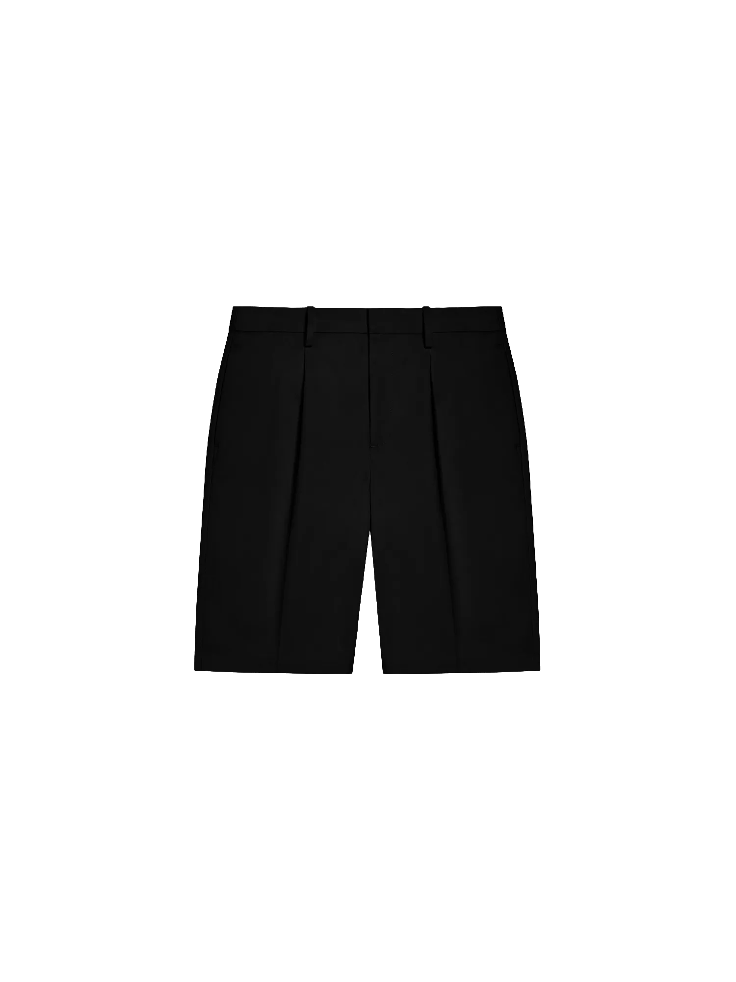 Men's Cotton Tailored Shorts—black