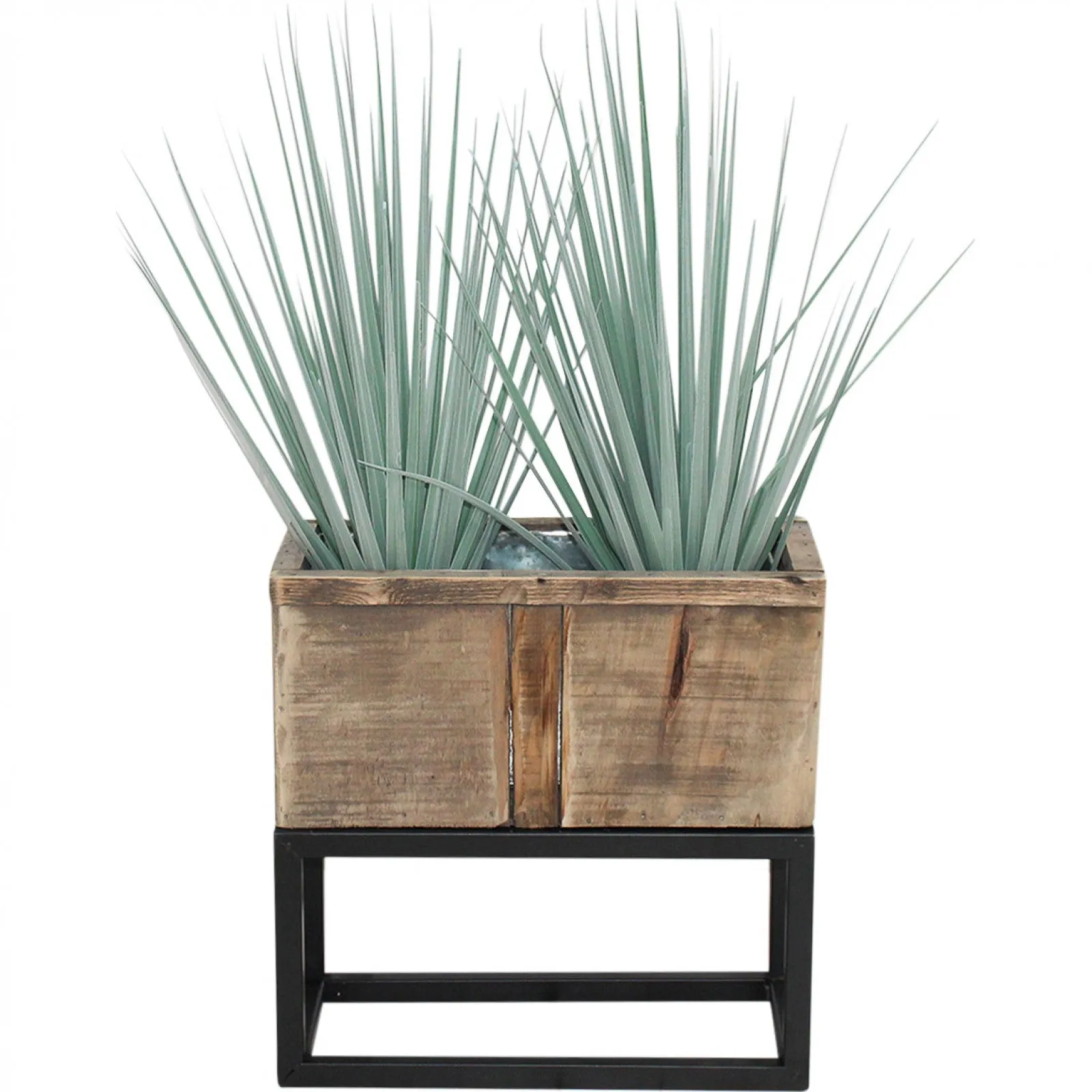 Metal Base Timber Planter