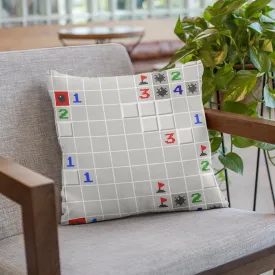 Microsoft Minesweeper Game Board Throw Pillow