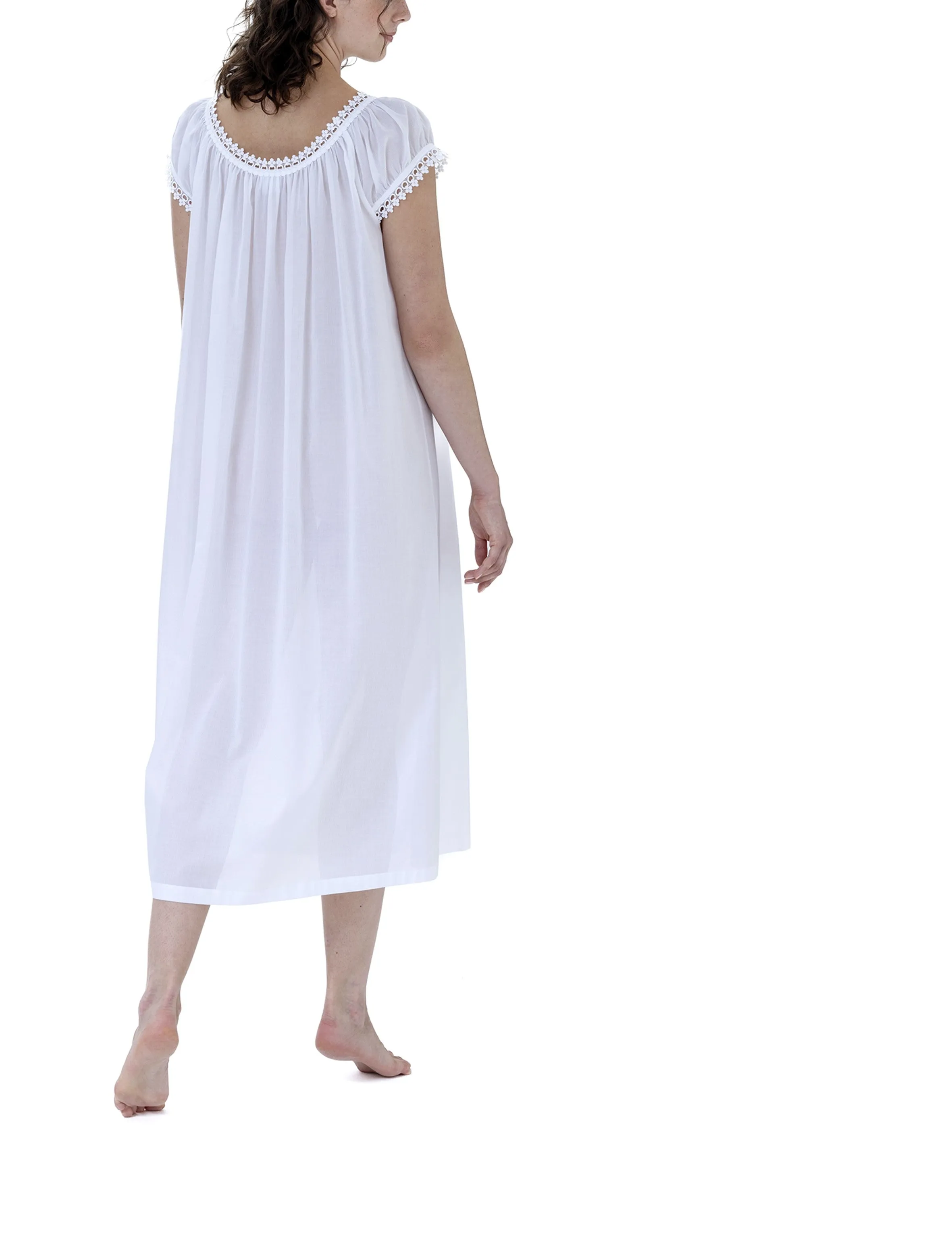 Monica 2NH Long Mousseline Nightdress (In stock, 3 day delivery)