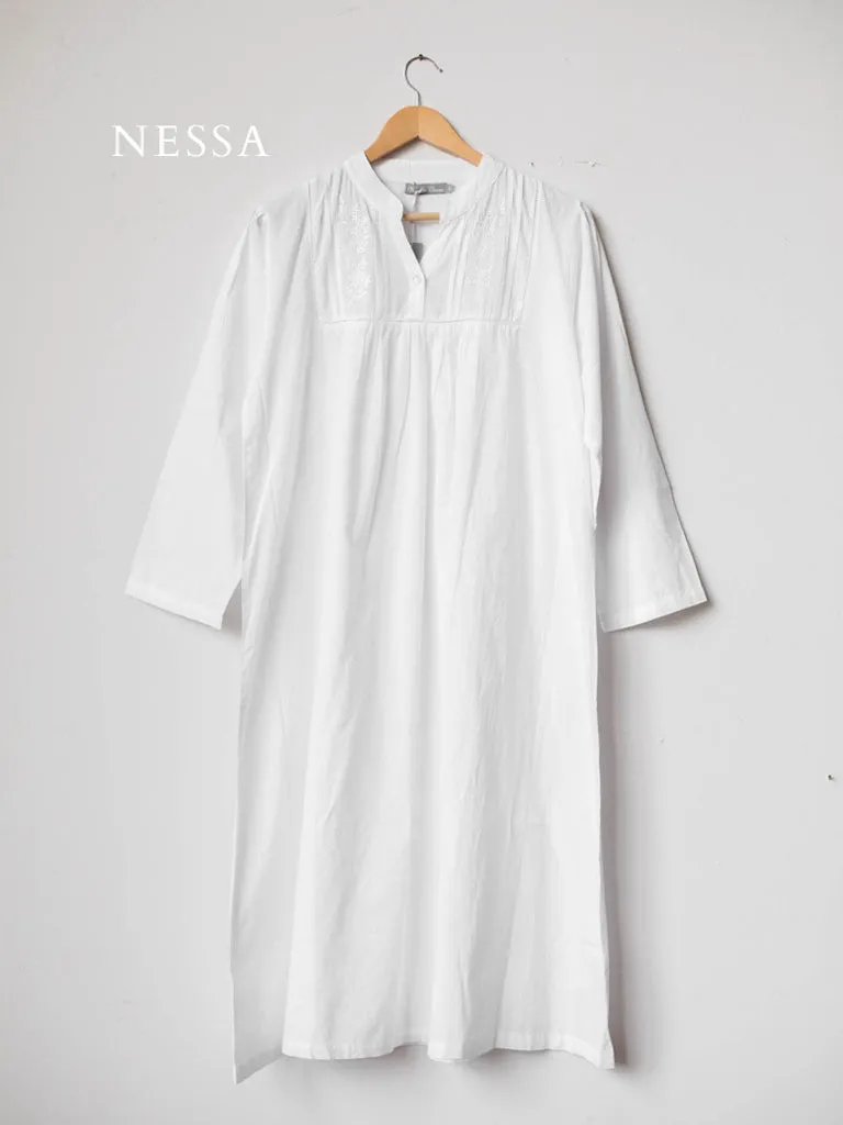 Nessa White Nightgowns