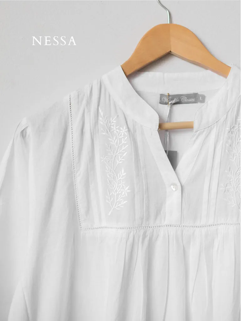 Nessa White Nightgowns