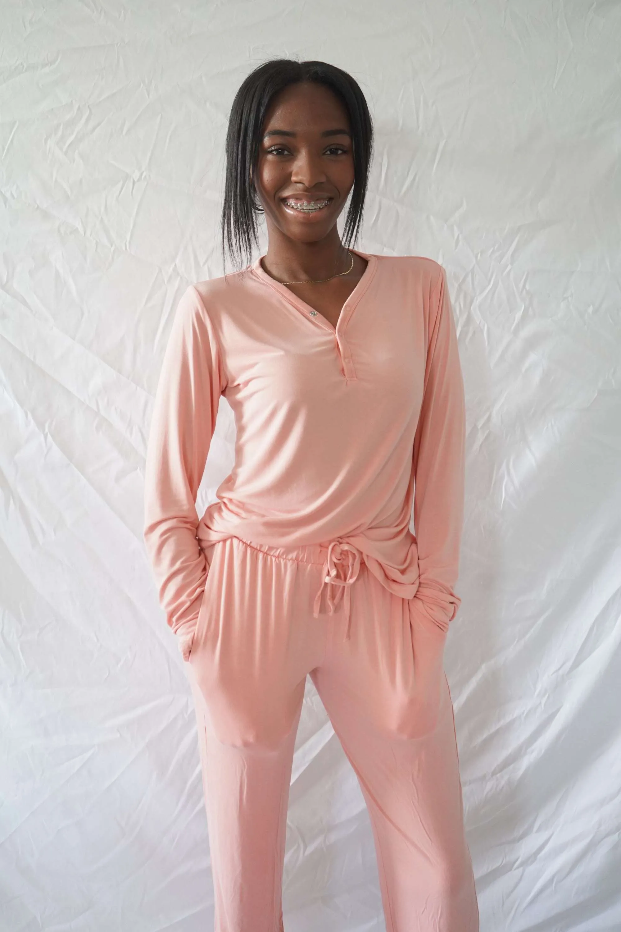 Peach | Adult Pajama Bottom