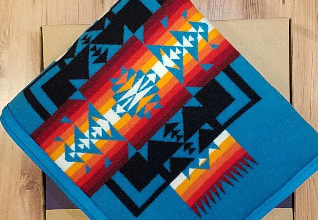 Pendleton® Chief Joseph Blanket, Turquoise