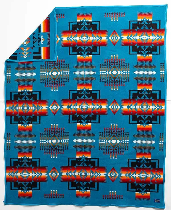 Pendleton® Chief Joseph Blanket, Turquoise